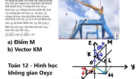 Toán 12: Cần trục chân đế là kiểu cột quay được sử dụng để phục vụ công việc xếp đỡ hàng hóa chủ yếu