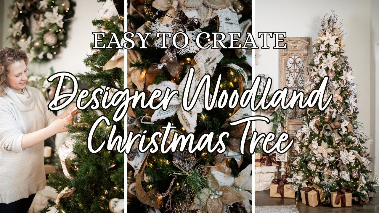 Elegant Woodland Christmas Tree Decor Ideas - Setting For Four