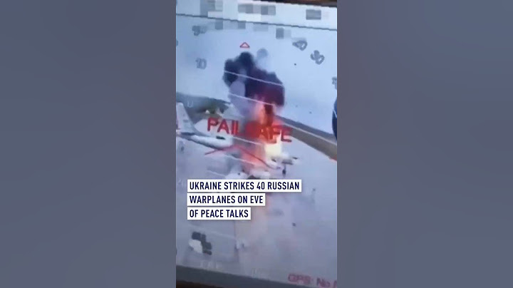 Ukraine strikes 40 Russian warplanes on eve of peace talks