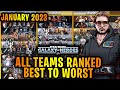 ALL TEAMS RANKED BEST TO WORST IN STAR WARS: GALAXY OF HEROES - JANUARY 2023