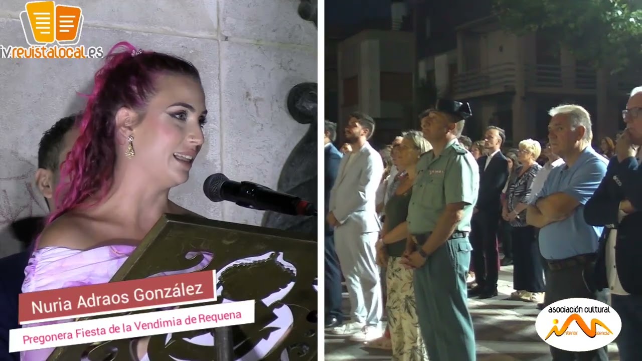 Pregón de la 76 Fiesta de la Vendimia de Requena, 2025