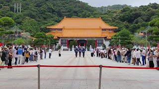 2023.05.24 國民革命忠烈祠 台日韓遊客 夾道歡迎空軍儀隊交接禮兵入場 4k