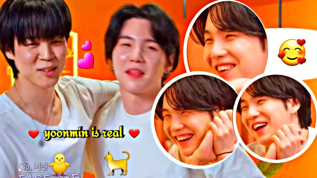 yoonmin moments that give me a butterflies and feel so real about them ♡ jimin and suga