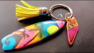 You need to try this | SHRINK PLASTIC | Surfboard | Summer PHONE CHARM or Keyring
