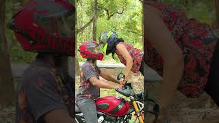 Love at first throttle#couple #bikelover#bucketlist#biker #trending#viralvideo#viral #goviral#dream