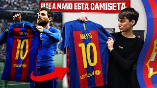 HAGO la CAMISETA que SILENCIO el BERNABÉU | Camiseta del Barcelona 2016/17 con la 10 de messi