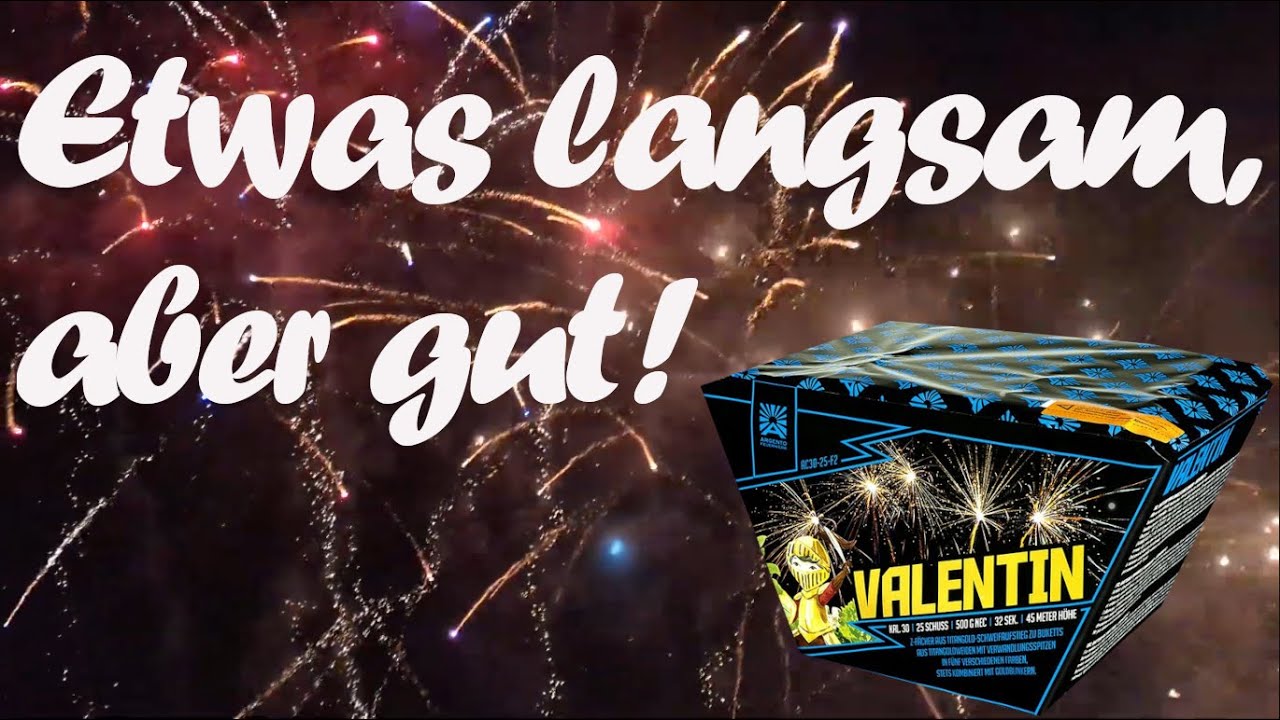 Argento - Valentin | Fächerbatterie | 25 Schuss | 30mm