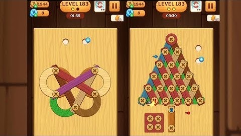 Screw Puzzle: Wood Nut & Bolt - Level 183