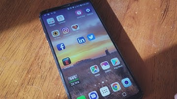 LG V30+ Swipe Down to see recent activities