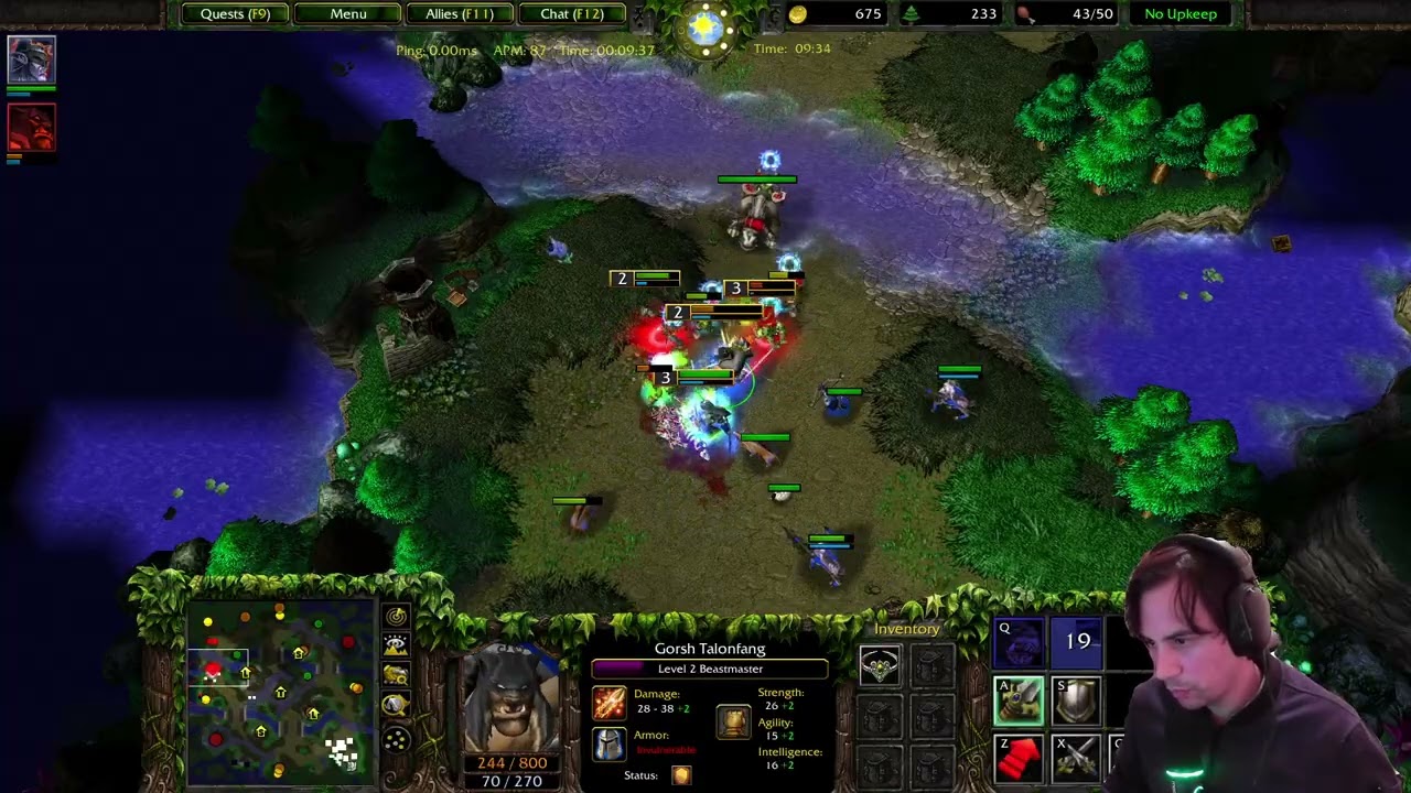 900 MMR Night Elf vs Orc practice for GNL part 2