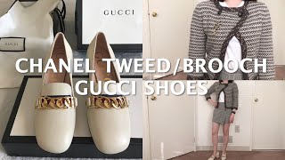 Birthday Haul | CHANEL Tweed Jacket, Brooch and GUCCI Shoes