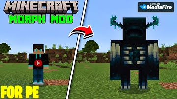 🔥 Morph Mod in Minecraft PE 1.21+ 😱 | Become Any Mob!