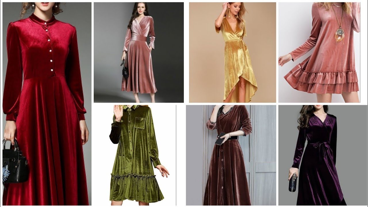 velvet frock style