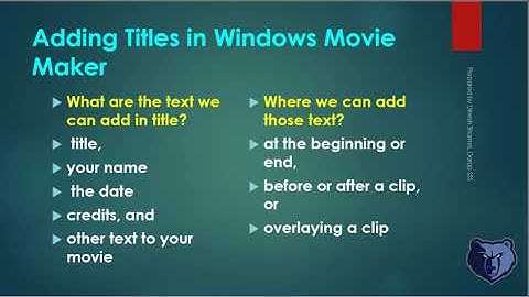 CBSE Web Applications Class 12, IT - Movie Editing Tools Part -7