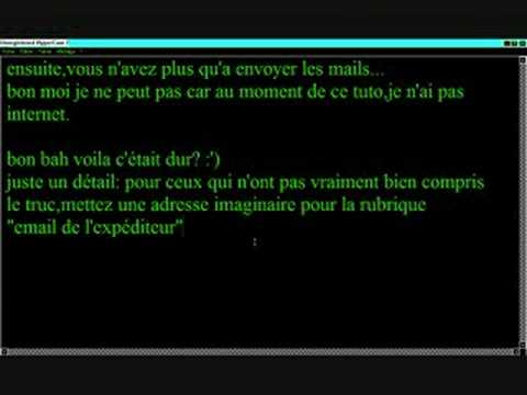 tuto bomber mail (interdit)