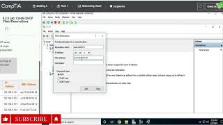 Network 6.2.8 Lab Create DHCP Client Reservations Testout