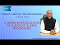 Components of a REPORT &amp; Page Numbering I Research Writing Tips for Beginners (5-Minute Series)