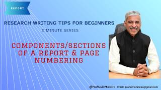 Components of a REPORT & Page Numbering I Research Writing Tips for Beginners (5-Minute Series)
