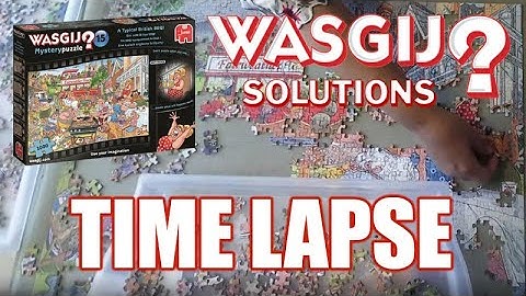 ALL WASGIJ SOLUTIONS & how to do Wasgij jigsaw puzzle Time lapse