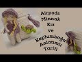 Airpods mini minnak kız ve kaplumbağalı kulaklık anlatımlı tarifi... Amigurumi mini kız bebek.