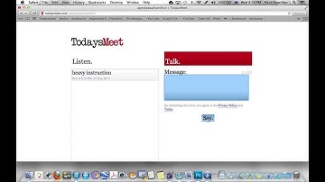 Todays Meet teacher tutorial