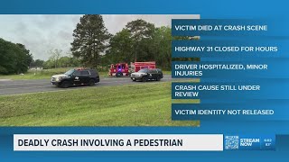 Pedestrian killed in crash on Highway 31 near Tyler
