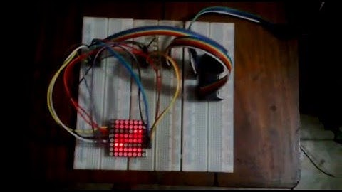 Dot Matrix with ATMega32 - Counter