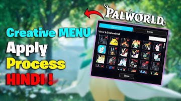 How To INSTALL Creative MOD MENU In Palworld Hindi !