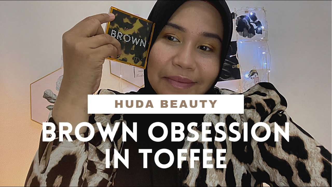 HUDA BEAUTY BROWN OBSESSION EYESHADOW PALETTE IN TOFFEE