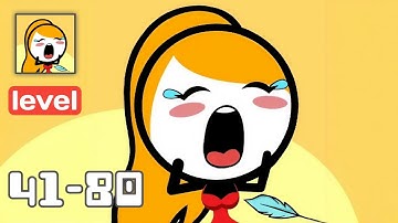 Save Her - Gameplay Walkthrough All Levels 41-80 - Funny Stickman Brain Puzzle Game