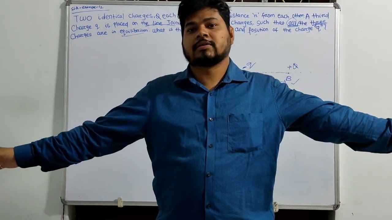 Class 12 Chapter 1 - Electrostatics(Detailed concept on Electrostatic Force)S.L. Arora Example - 12