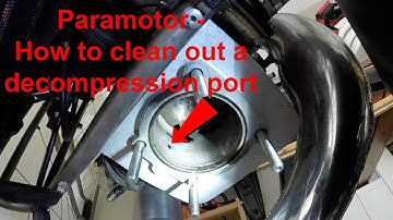 Paramotor Maintenance - Cleaning the Decompression Port