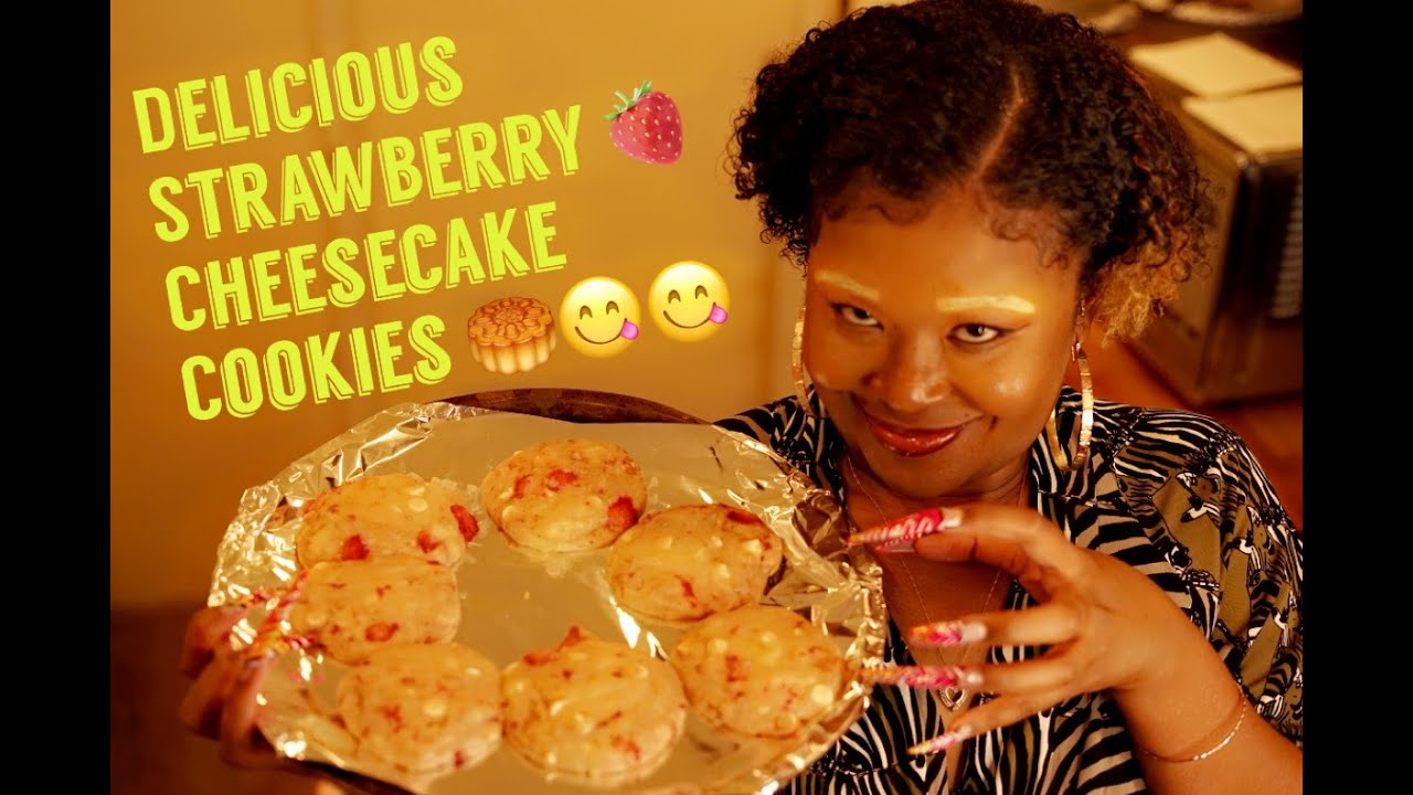 MUNCHIE MONDAY Strawberry Shortcake Cheesecake Cookies Divas Can Cook Pinterest Recipe YouTube
