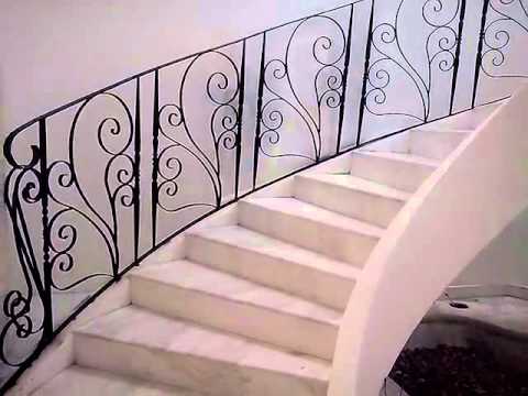 Herreria artÃstica, barandal para escalera circular o de caracol ...