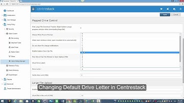 Changing Default Drive Letter in Centrestack