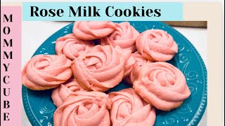 தமிழ்ல் Rose milk cookies with ENGLISH subtitles | Rosette cookies | Eggless rose milk cookies