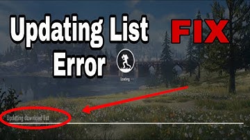 How To Fix Updating Download List Error | Glitch In Pubg Mobile