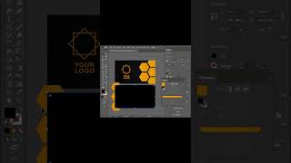 Modern Visiting Card Design | Adobe Illustrator Tutorial 💼#cards #shorts