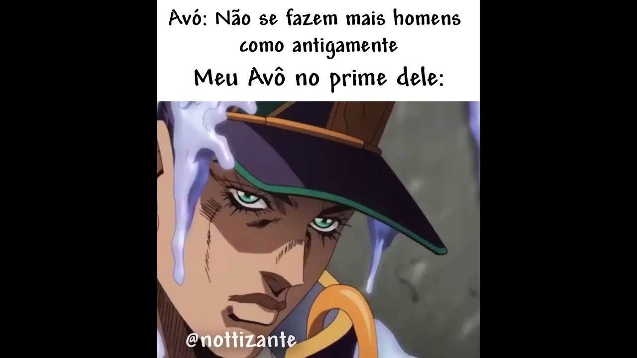 O VEIO ERA BRABO KKKKK #meme #anime #jojosbizarreadventure