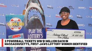 2 Powerball tickets win $1 million each in Massachusetts, first Jaws lottery winner identified