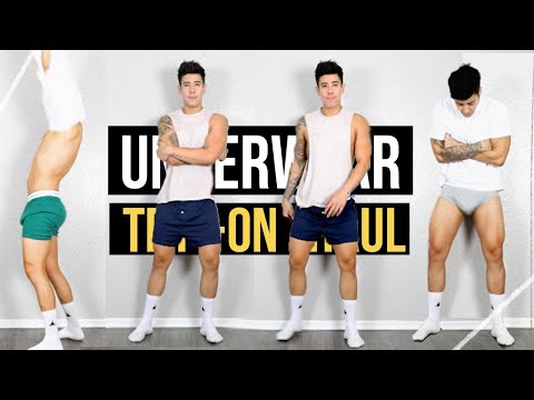men's underwear try-on haul | tommy hilfiger | jairwoo