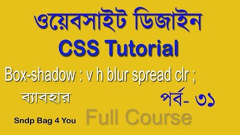 How to use css box shadow property in website