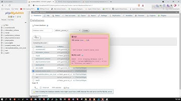 Fix Error dropping database HKimhab