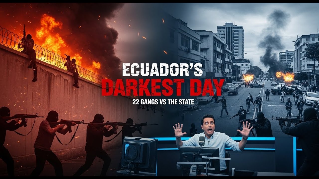 Ecuador’s Darkest Day 22 Gangs vs The State TV Hostages, Prison Riots & Explosions