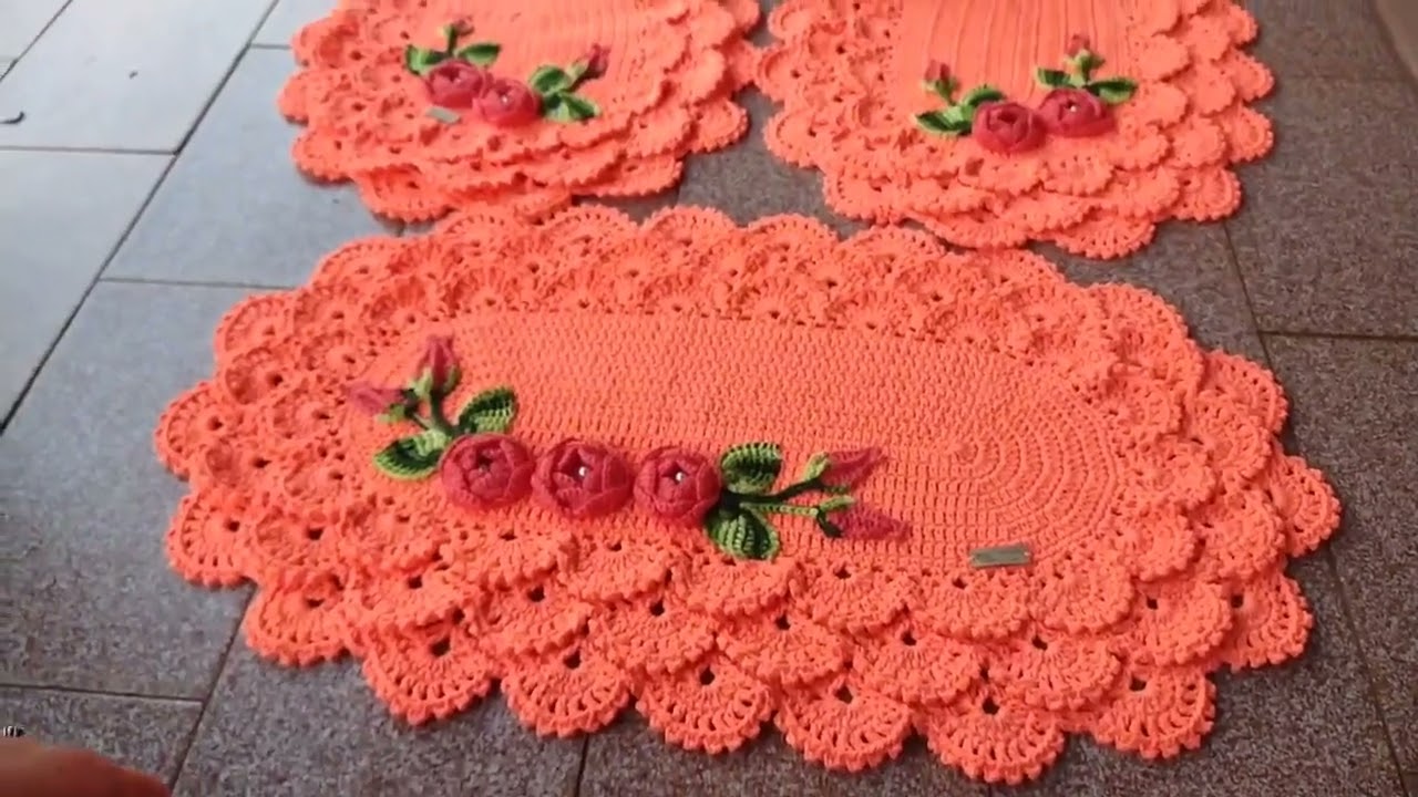 Jogo de banheiro rendado econômico! é possível???