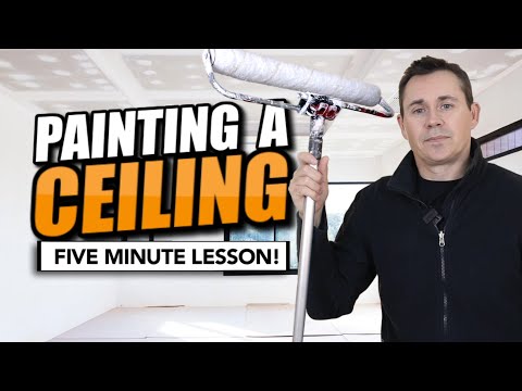 Video: Painting the ceiling: technology, choice of paint and tools