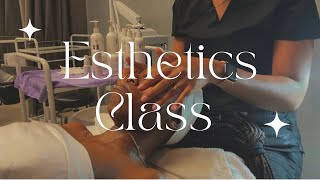 Sit w/ me in Esthetics Class | Facial Demo | Esthetician School Vlog screenshot 5