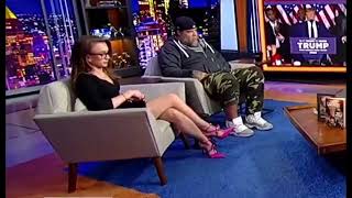 Kat Timpf Smoking Hot Leg Play and More in a Black Mini on Gutfeld!