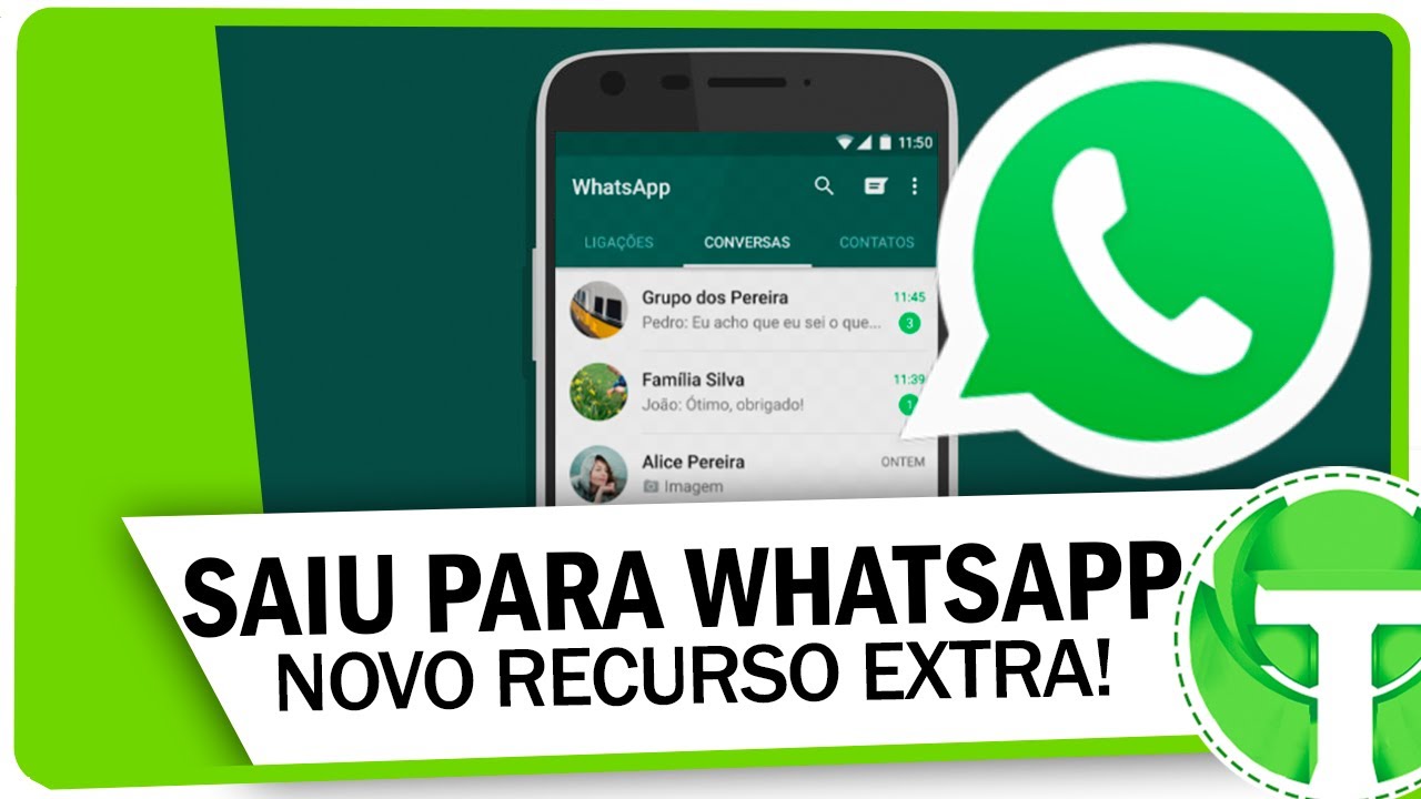 SAIU PARA WHATSAPP! Novo recurso extra pode facilitar sua vida, CONFIRA ...