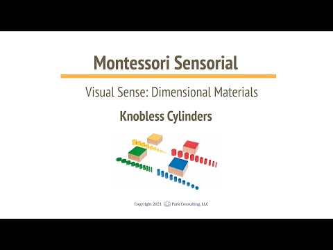 Montessori Sensorial 02-02 Knobless Cylinders - A - YouTube